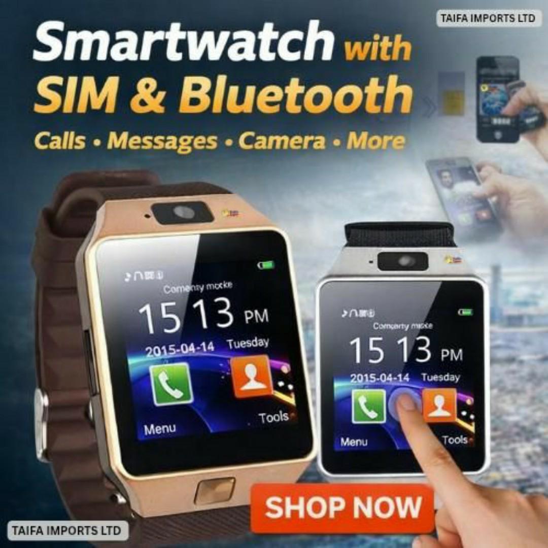 4G Smartwatch Phone - Call, SMS, Memory & SIM Card Slot, Camera, Health Monitor & Fitness Tracker - Men / Ladies