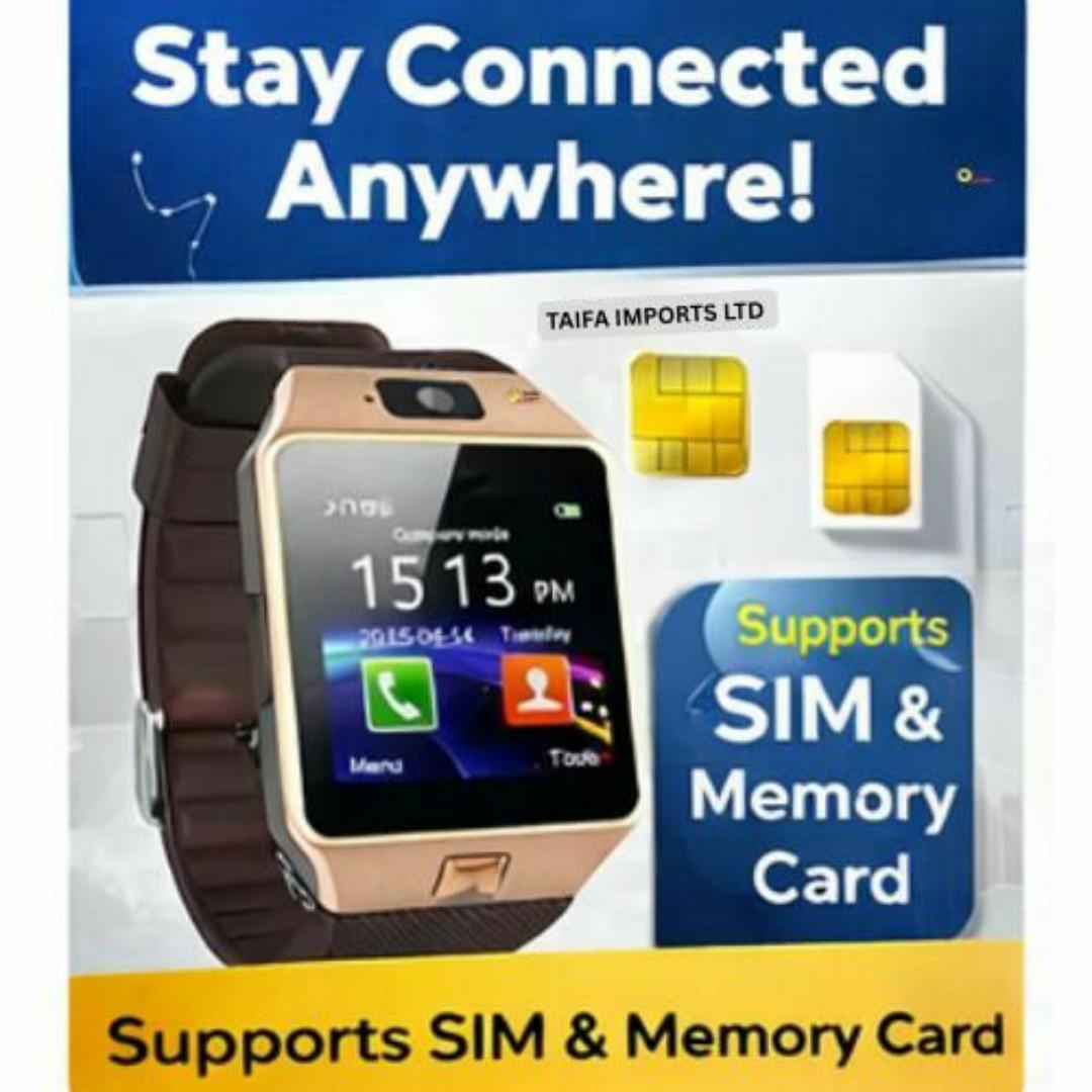 SmartFit™ Smartwatch Phone - SIM & Memory Card Slot, Heart Rate, Pedometer & Sleep Monitoring - Smart Sports Watches for Men / Ladies