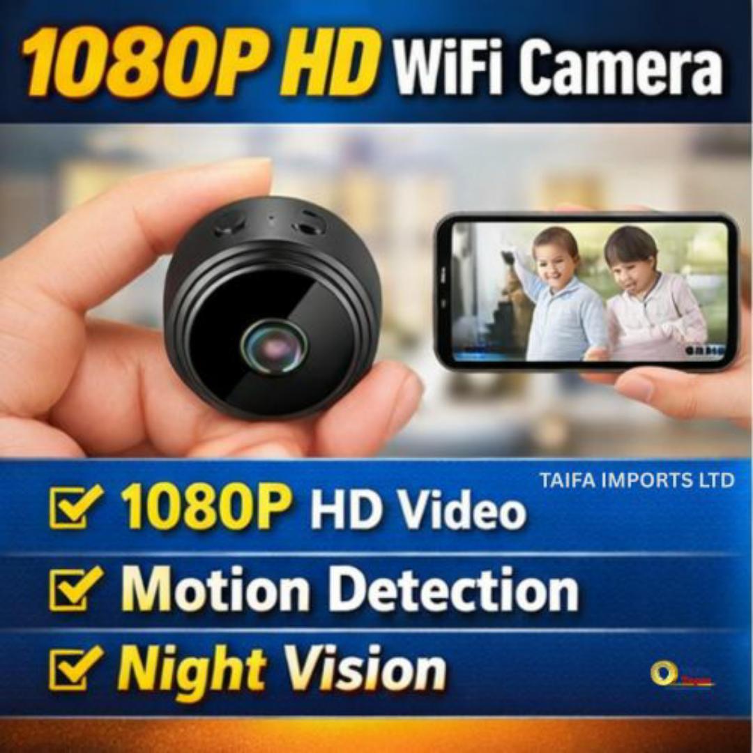 MINI SECRET WIRELESS WIFI SPY HIDDEN CCTV CAMERA WITH MOTION DETECTION  - 1080P SPY SECURITY SURVEILLANCE CAMERAS - 200mAh Built-in Battery