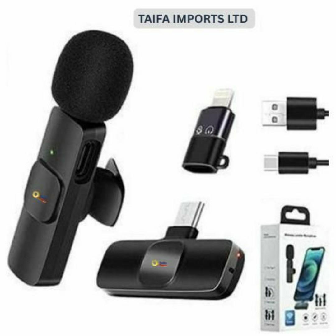 K9 Wireless Lavalier Microphone Clip-On Mic for Smartphones & Cameras – Plug & Play, No App Needed, Crystal-Clear Sound for Podcast & Streaming - Android & iPhone