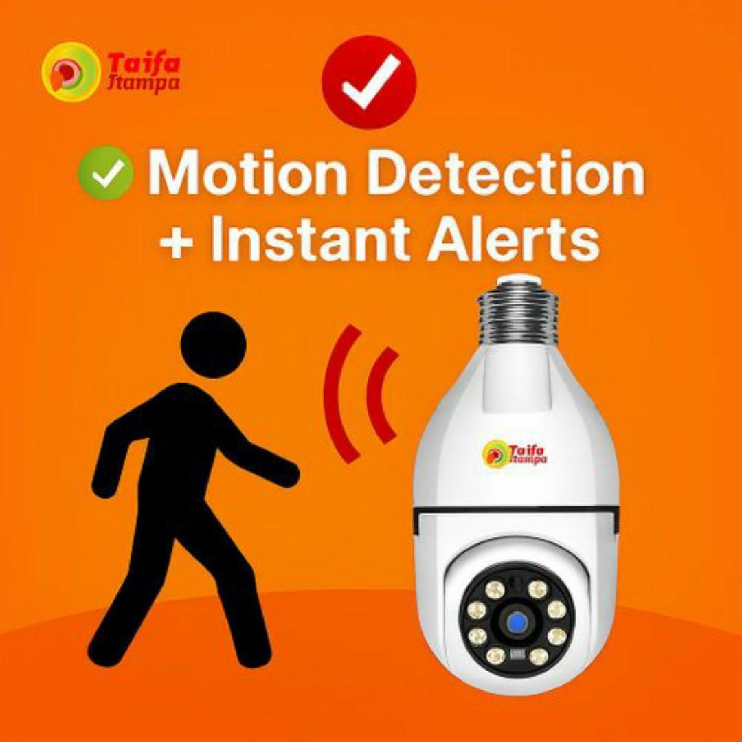 AI SMART BULB CCTV Camera – ✅ 360 PTZ, Night Vision, Human Detect, Wireless WiFi Security Cameras HD, Smartphones App - Home & Office Surveillance Cameras AI Powered Humanoid Tracking 1080P
