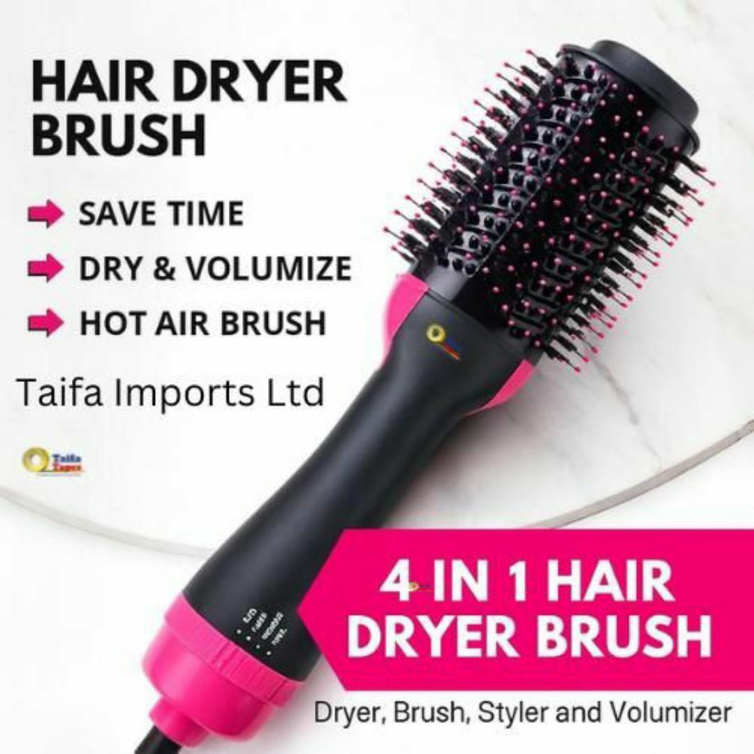 One Step Electric Hot Air Comb Brush Hair Straightener Dryer & Smoother - Anti Frizz - Adjustable Temp - Perfect for All Hair