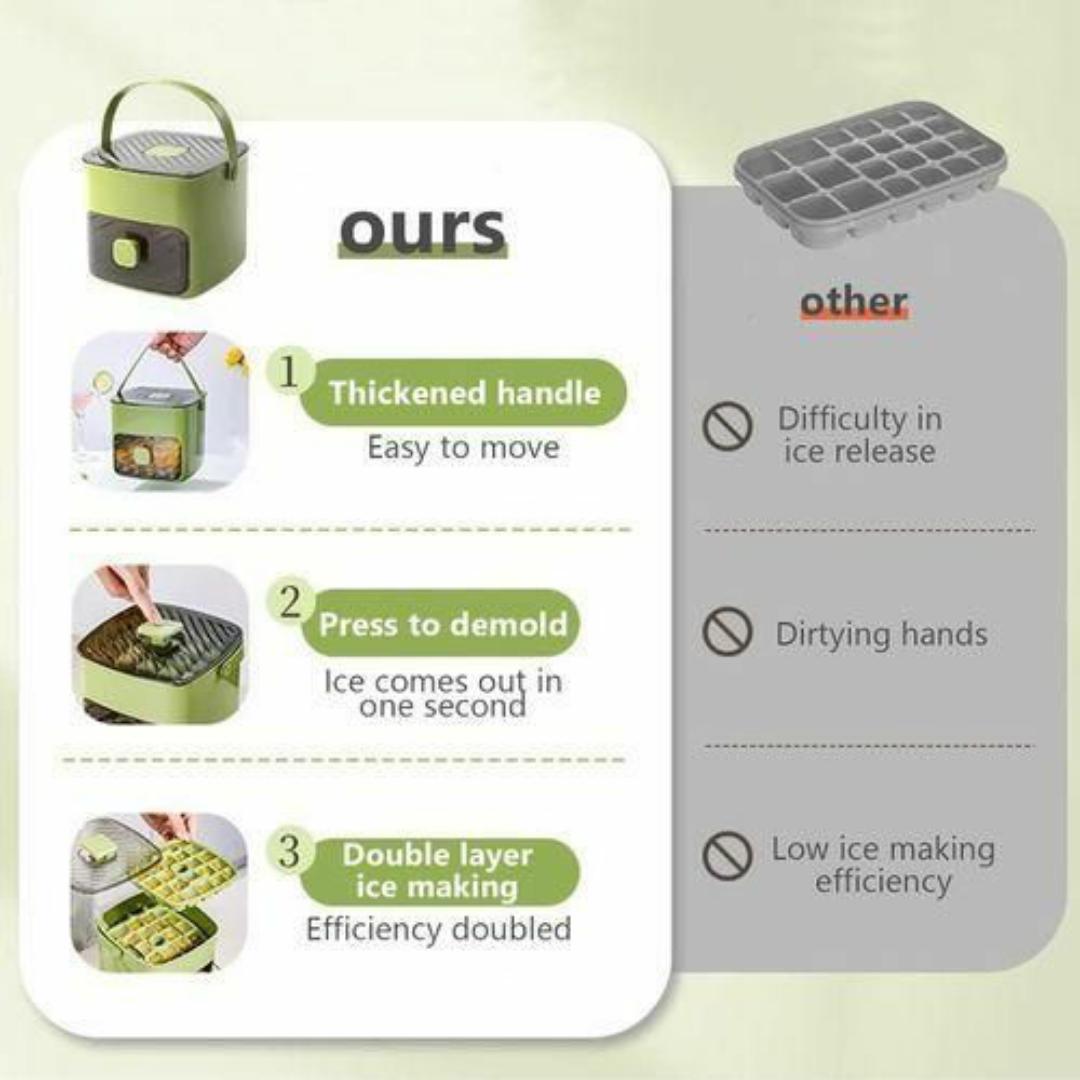 Multifunctional Ice Cube Maker – Freeze Juice & Water Instantly - BPA Free, Odour Free, Food Grade Design.