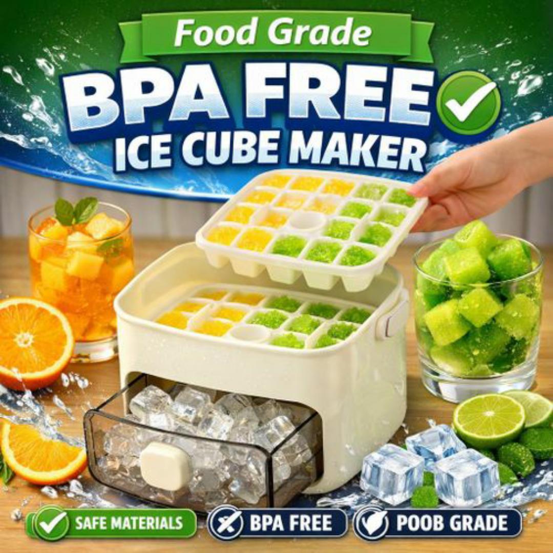 Multifunctional Ice Cube Maker – Freeze Juice & Water Instantly - BPA Free, Odour Free, Food Grade Design.