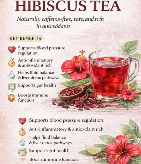 Premium Hibiscus Whole Dried Flowers 100% Natural Herbal Tea 100Gms