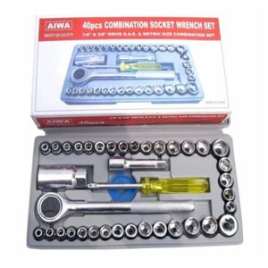 40 Pcs Mini Socket Wrench Set Toolbox