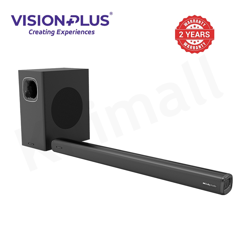 Vision Plus VP2121SB 450W 2.1 CH Subwoofer Sound Bar with Dolby Audio 2 year warranty
