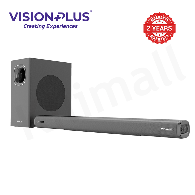 Vision Plus VP2121SB 450W 2.1 CH Subwoofer Sound Bar with Dolby Audio 2 year warranty