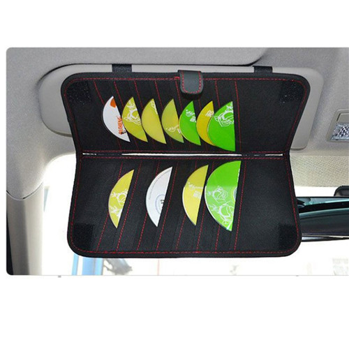 Portable Organizer Fashion Car Sun Visor Type Hanging Car Tissue Boxes CD Napkin Holder Storage Case