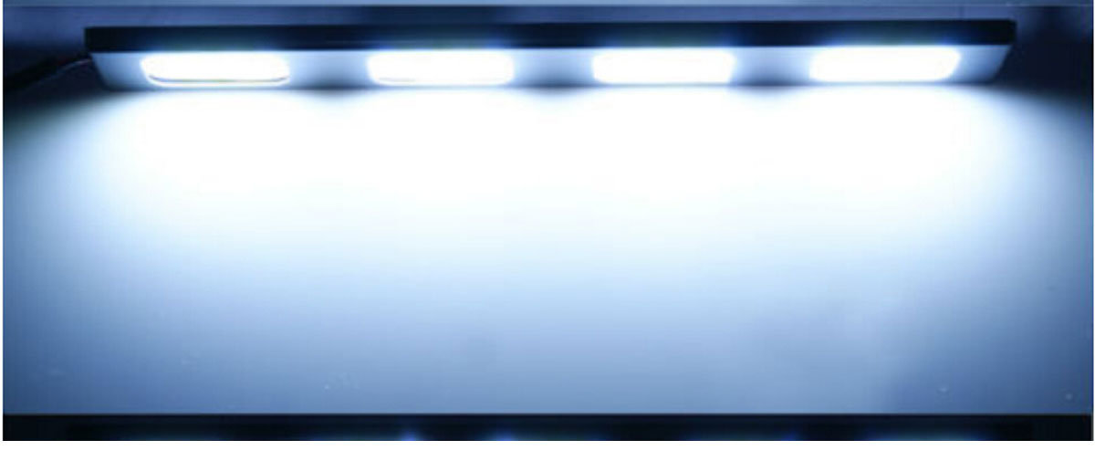 2X 4 LED COB 24W 12V Waterproof Daytime Running Light DRL Auto Car Driving Front Fog Lamp