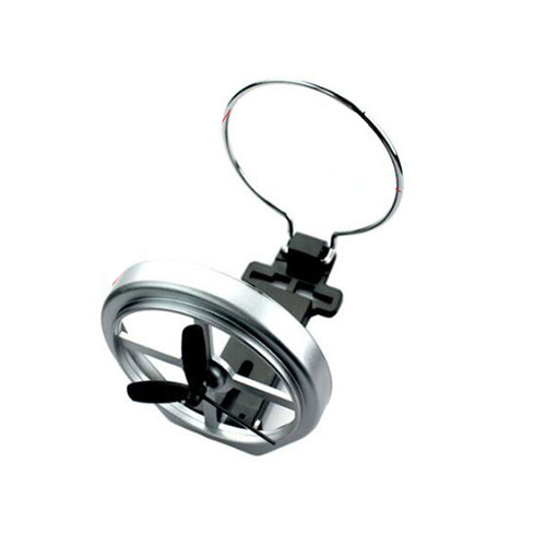 Car Air Outlet Car Holder Air Vent Mount Drink Rack Mount Folding Cup Holder Stand with Mini Fan