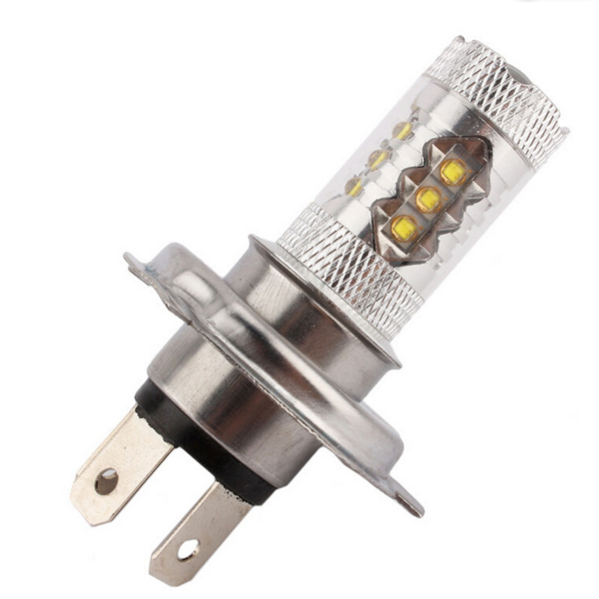 2 X 80W White H4 LED Car Fog Light Bulb 1500LM High Low Beam Headlight