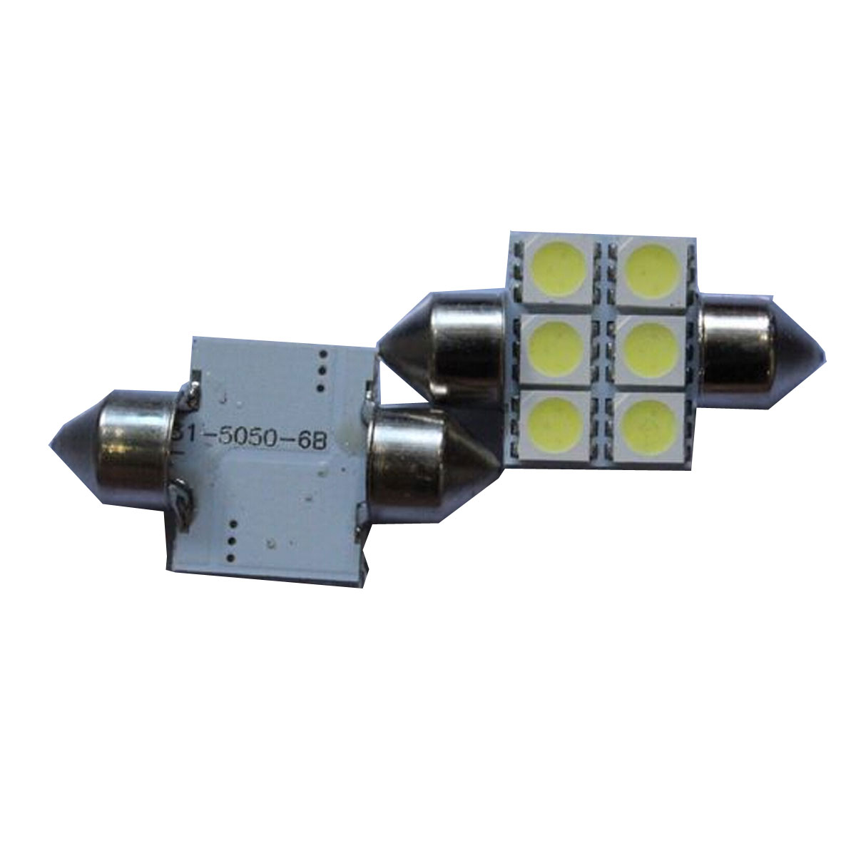 2X 5050 6smd 31 White Festoon Dome Car Light Lamp Bulb/Reading Light