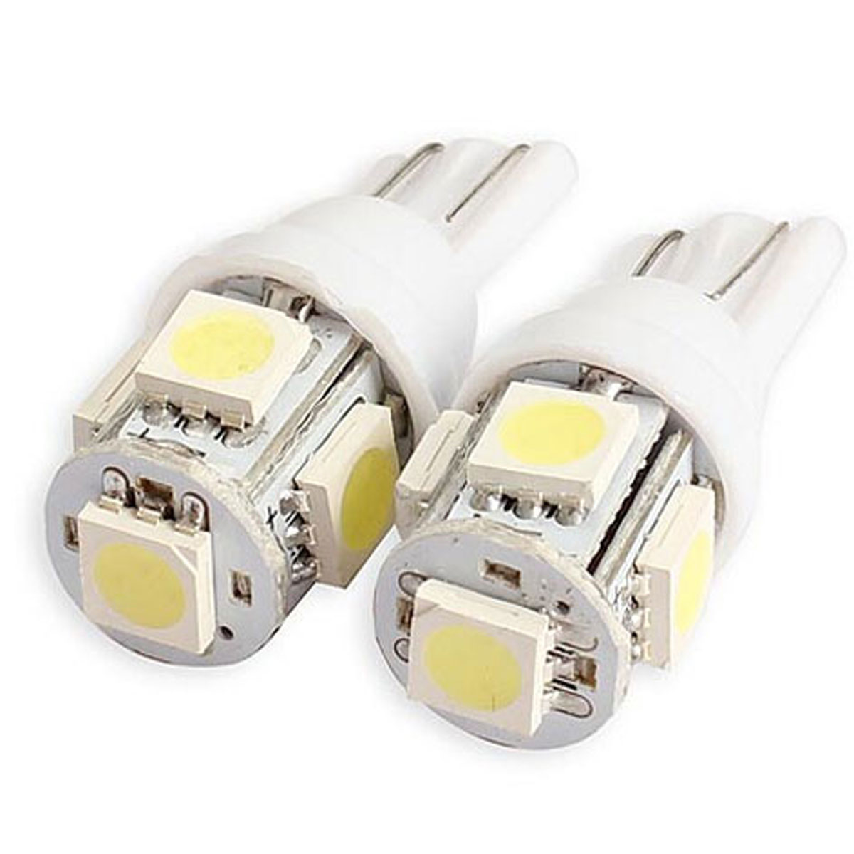 2X T10 5050 5SMD LED t10 194 168 W5W Car Wide Light Reading Light Lamp Bulb White