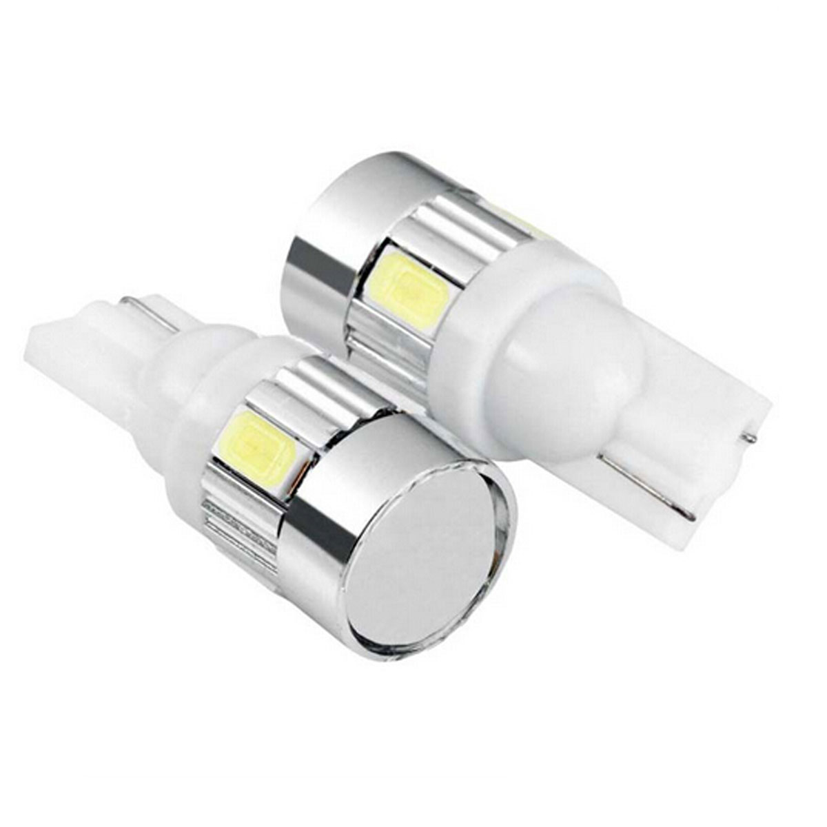 T10 W5W 194 5630 6SMD 6LED 6 Smd Led Wedge Auto Car Projector Lens Light Bulb Parking Light