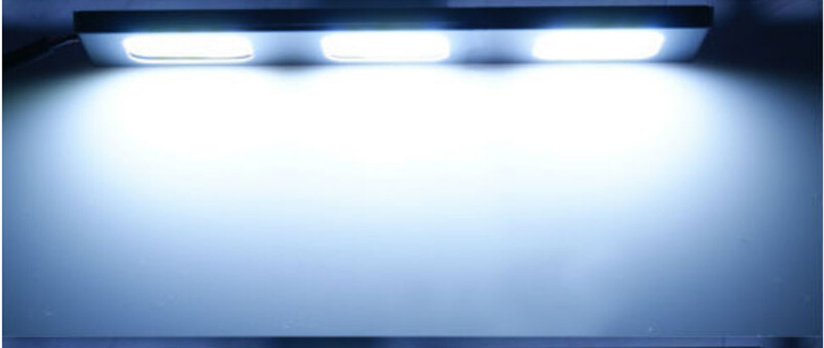 2X 3 LED COB 24W 12V Waterproof Daytime Running Light DRL Auto Car Driving Front Fog Lamp