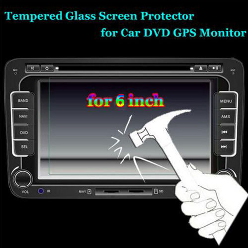 Premium LCD Cover Guard 6.0 inch 2.5D Car Tempered Glass Screen Protector Cover for Car DVD GPS