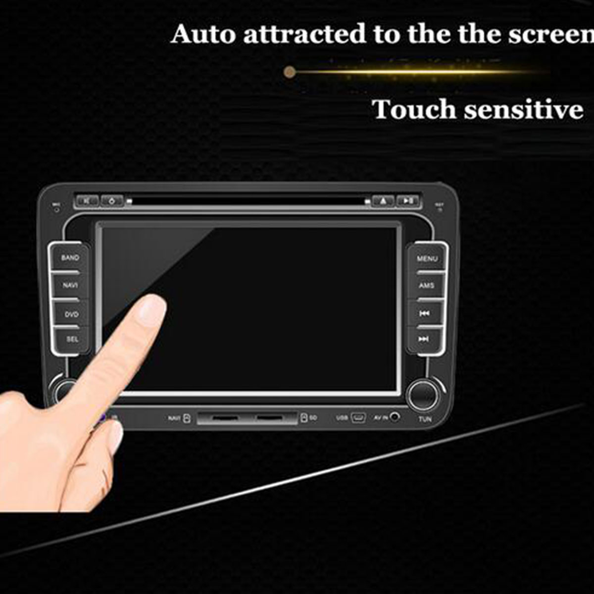 Premium 2.5D Edge Tempered Glass Screen Protector Cover for Car DVD GPS LCD Cover Guard