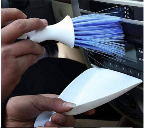 Car Cleaning Brush Dustpan Dust Brush Scoop Cleaning Tools Kits for Car Air Vent/Auto Dashboard