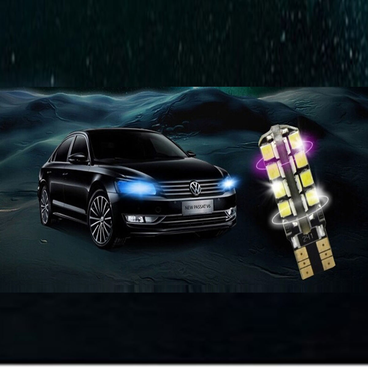 2X T10 White 2835 SMD 32 LED 3W Car/Auto Interior Dome Light License Plate Lamp Dashboard   Bulb