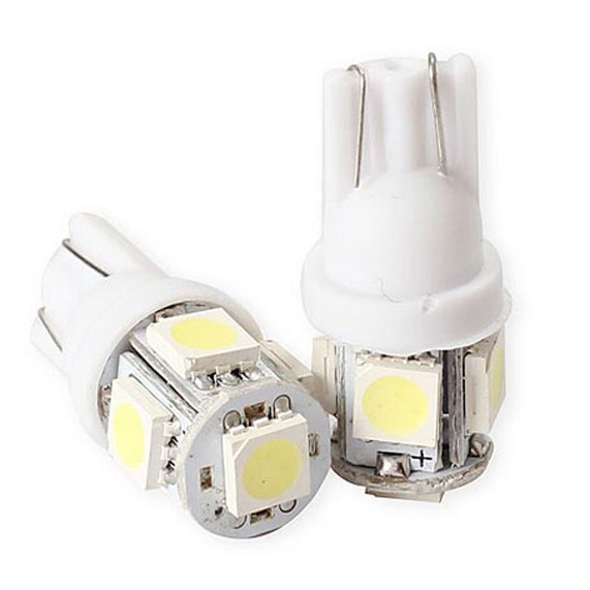 2X T10 5050 5SMD LED t10 194 168 W5W Car Wide Light Reading Light Lamp Bulb White