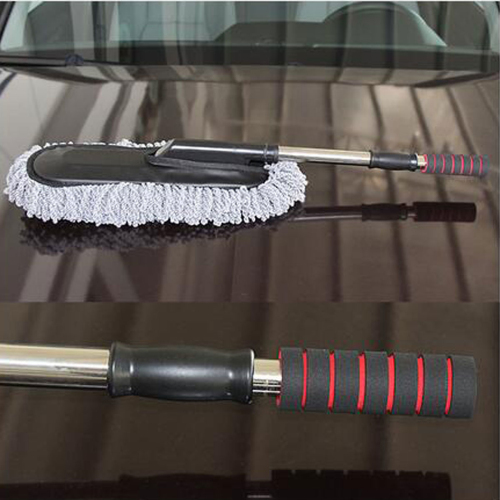 Retractable Wax Mop Car Wax Sweep Duster Clean Brush Thickening Dust Brush Telescopic Handle Cleaner