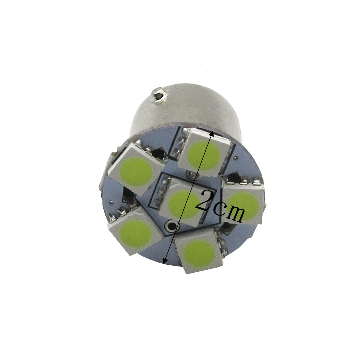 2X S25 5050 6SMD 1156 BA15S White Car LED Backup Signal Blinker Tail Light Bulb Brake  light