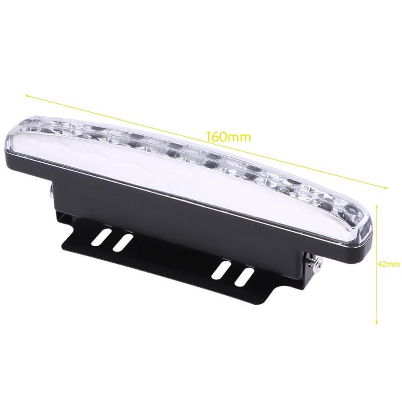 New 2 X Super Bright White Car 8-LED DRL Day Time Runing Light Driving light Kit Car Headlight