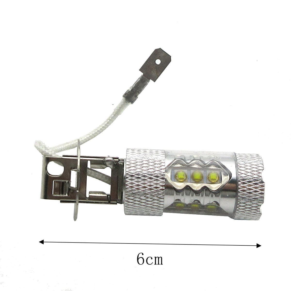 2X 12V H3 80W High Pwer Super Bright LED Bulb Car Fog Light/ Fog Lamp