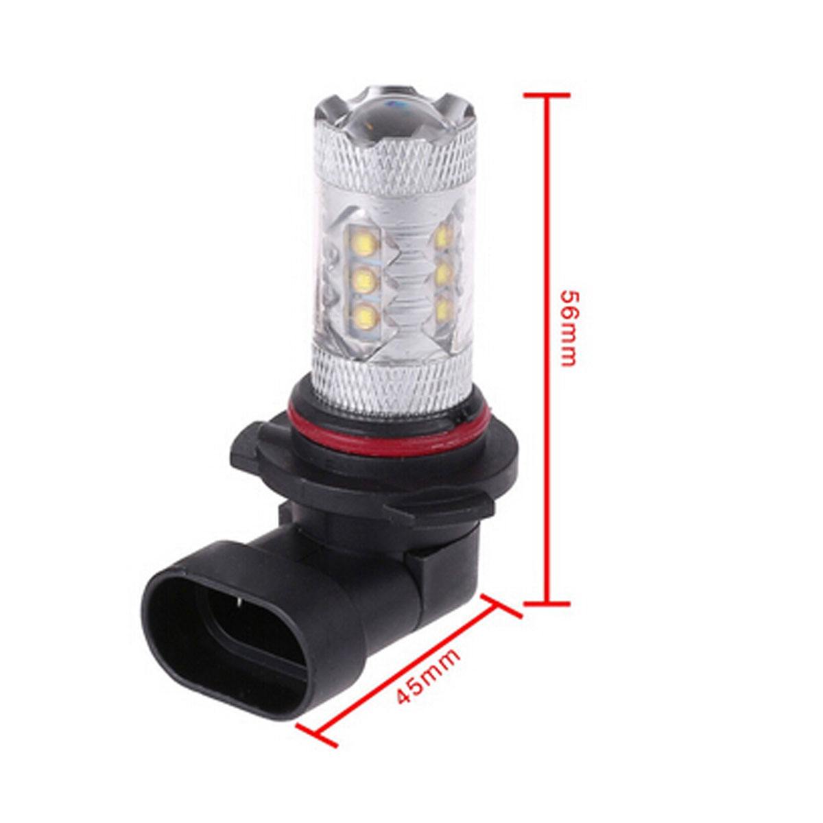 2X 9006 HB4 80W 16 Cree LED Car Fog Light/ Head Light/Auto Led Lamp Bulb/Tail Light  White