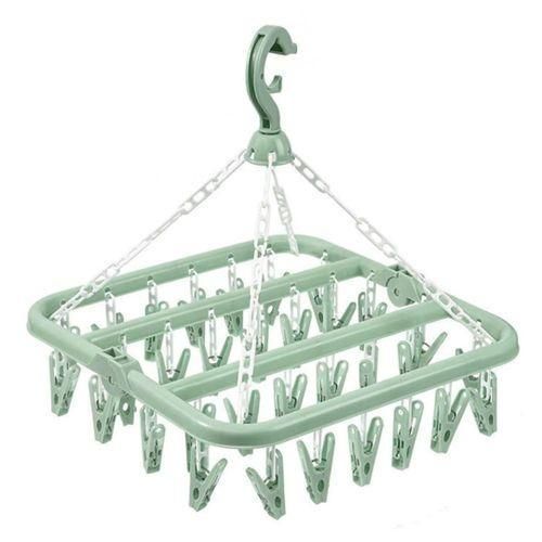 Multipurpose 32 Pegs Clips Folding Clothes Dryer Hanger Underwear/Socks Drying Hanger RackMultipurpose 32 Pegs Clips Folding Clothes Dryer Hanger Underwear/Socks Drying Hanger Rack