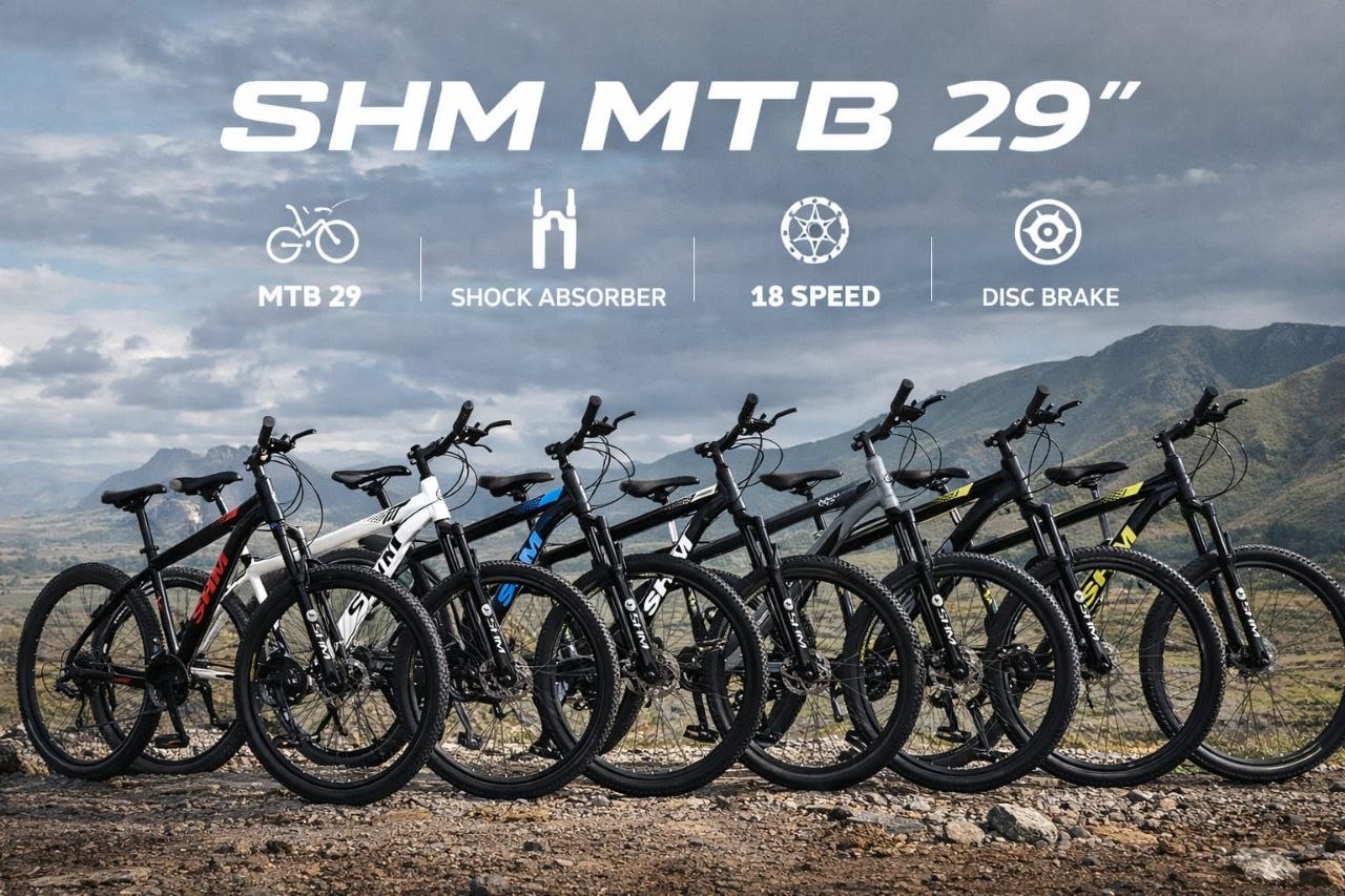 🚴 SHM MTB 29” Mountain Bike – Durable Off-Road Bicycle | High-Performance Multi-Terrain Cycling Bike for Adults