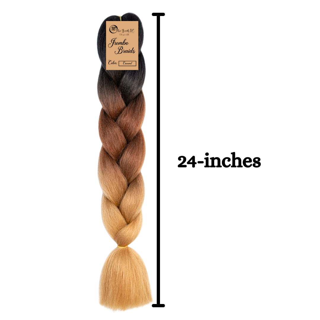 4 packs C14 Ombre Braid Ombre Braiding Hair Caramel Ombre Braid for Box Braids Cornrows Knotless Braids and Twists Hairstyles Three-Toned Ombre Braid with Colors Black Dark Brown and Golden Blonde