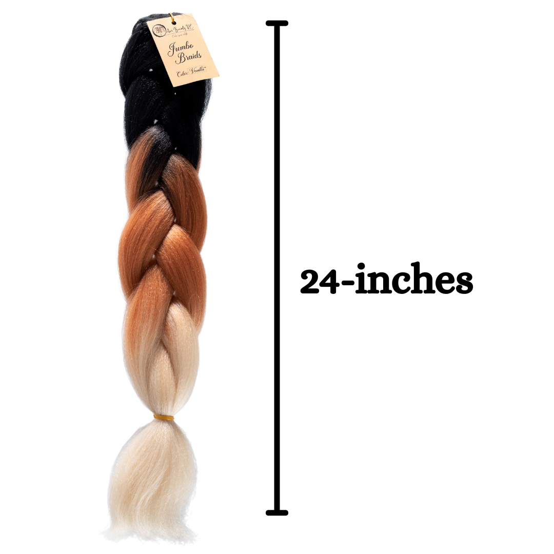3 packs C15 Ombre Braid Ombre Braiding Hair Vanilla Ombre Braid for Box Braids Cornrows Knotless Braids and Twists Hairstyles Three-Toned Ombre Braid with Colors Black Golden Brown and Blonde
