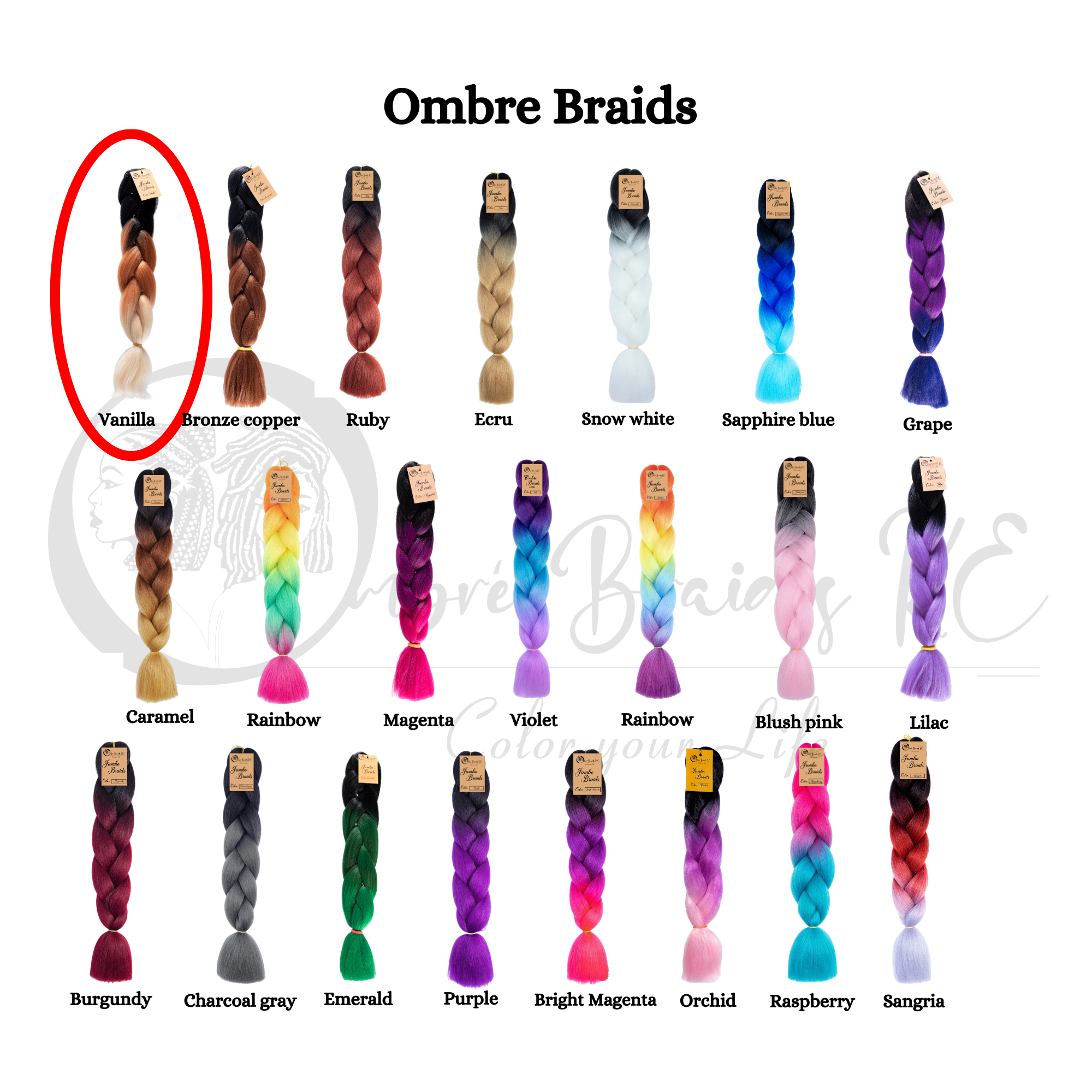 3 packs C15 Ombre Braid Ombre Braiding Hair Vanilla Ombre Braid for Box Braids Cornrows Knotless Braids and Twists Hairstyles Three-Toned Ombre Braid with Colors Black Golden Brown and Blonde