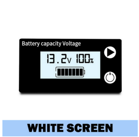 Battery Capacity Indicator DC 8V-100V Lead Acid Lithium LiFePO4 Car Motorcycle Voltmeter Voltage Gauge 12V 24V 48V 72V