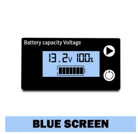 Battery Capacity Indicator DC 8V-100V Lead Acid Lithium LiFePO4 Car Motorcycle Voltmeter Voltage Gauge 12V 24V 48V 72V
