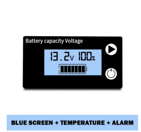 Battery Capacity Indicator DC 8V-100V Lead Acid Lithium LiFePO4 Car Motorcycle Voltmeter Voltage Gauge 12V 24V 48V 72V