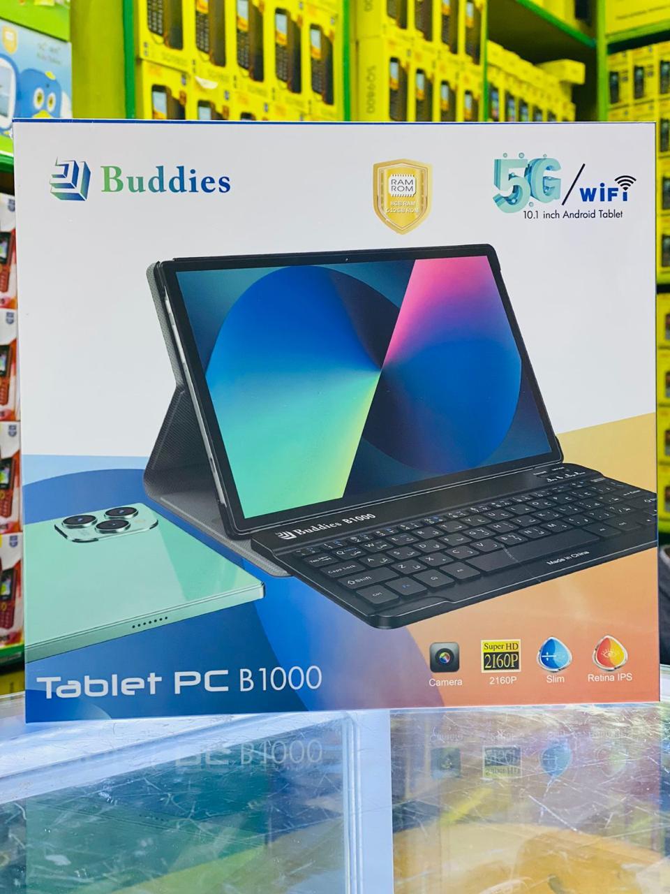 NEW ARRIVAL!!Buddies Kids 8 Study Tablet 5G – 8GB RAM / 256GB Storage | WiFi + SIM + Memory Card Slot | Android Learning Tab