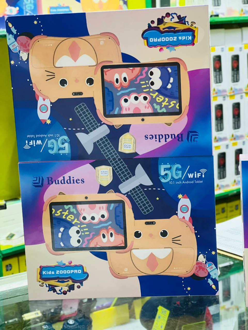 NEW ARRIVAL BUDDIES!! KIDS 2 STUDY TABLET 5G WIFI TABLETS 8GB RAM / 256GB ROM STORAGE With BOTH SIM CARD SLOT AND MEMORY CARD SLOT, ANDROID TAB FOR LEARNING AND FUN