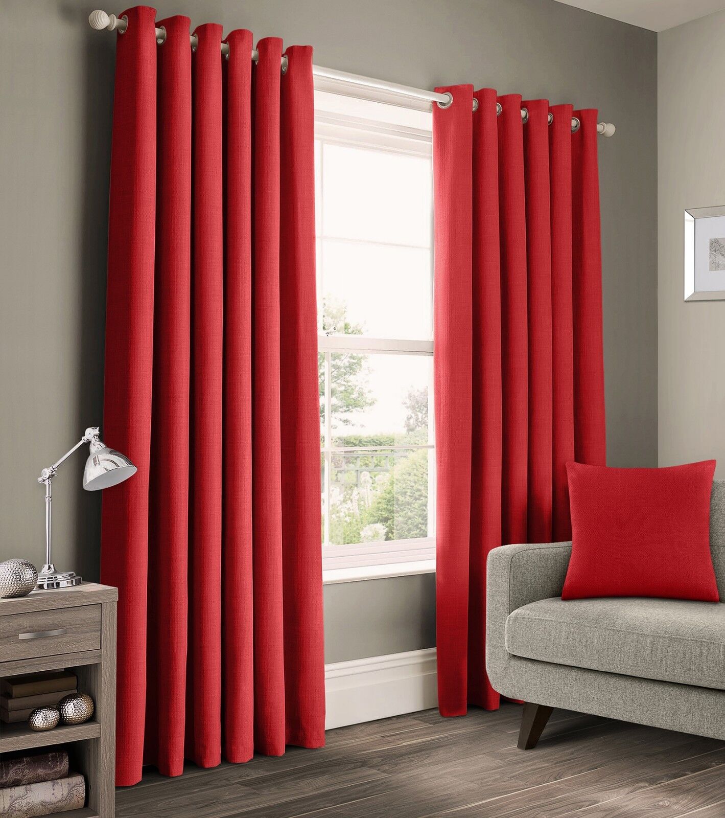3PCS FULL SET Brown Curtains Set | Heavy Fabric + Free Sheer | Living Room & Bedroom | Ready Made.