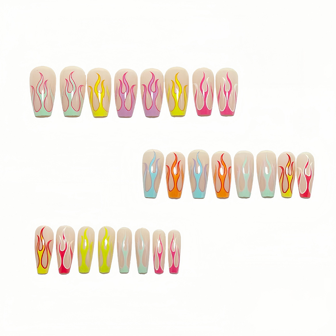 Wholesale factory of nail tips: foreign trade wearable long nail tips, simple white-edged French nail tips, nail art tips, false nails, nail stickers