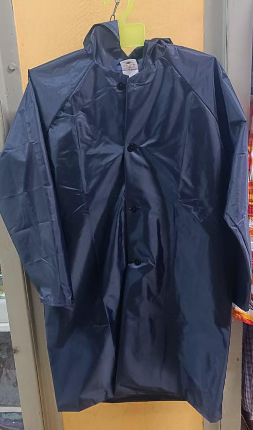 Adult Waterproof Raincoat XL – Black Hooded Rain Jacket for Men & Women | Lightweight Reusable Rain Wear for Outdoor, Travel & Motorcycle Use