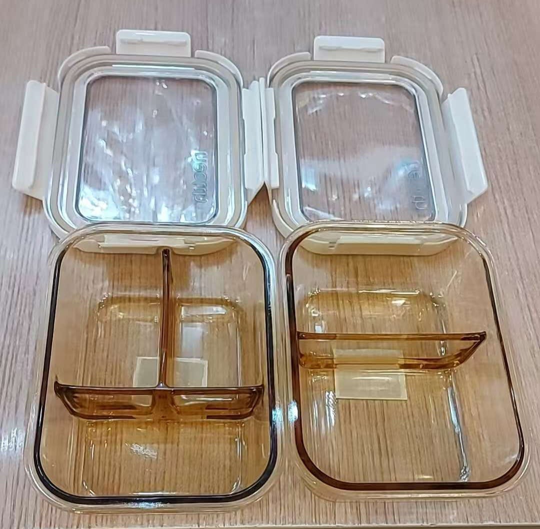 🎯 SMART BUY OFFER 🎯 - A 1 pc ✳️single glass dish,partitioned either in two or three compartments. at affordable price and of very high quality