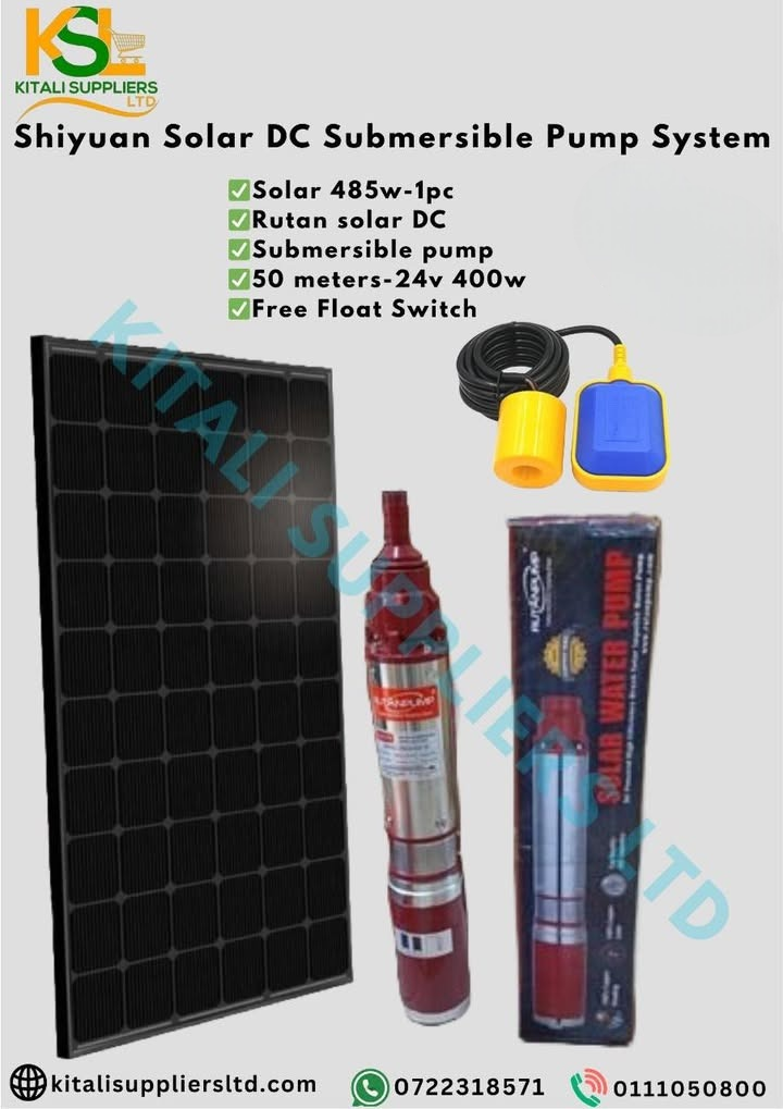 Shiyuan Solar DC Submersible Pump System – Efficient Off-Grid Water Solution ☀️💧