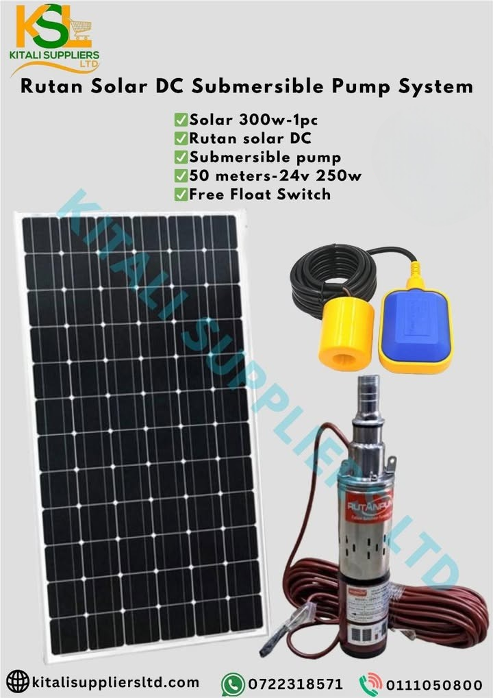 Rutan Solar DC Submersible Pump System – Reliable Off-Grid Water Solution ☀️💧