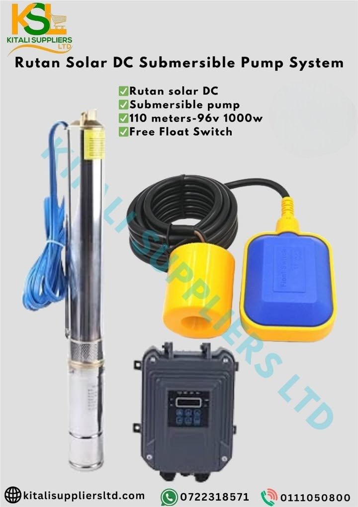 Rutan Solar DC Submersible Pump System – Efficient Off-Grid Water Solution ☀️💧