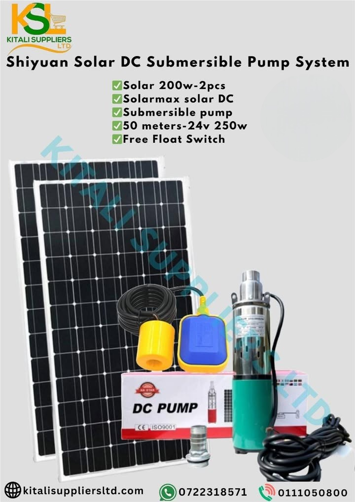 Shiyuan Solar DC Submersible Pump System – Reliable Off-Grid Water Solution ☀️💧