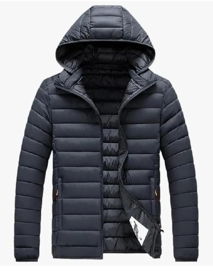 MEN PUFF JACKET ✅Puffer jacket long sleeve men design that is warm and fashionable. zipped all seasons jacket
