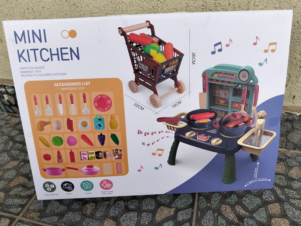 ✨ Premium Multi-Functional Mini Kitchen Toy Set | Heavy-Duty Interactive Pretend Play Culinary Countertop | Unique & Classy Educational Resource ✅